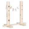 Statie de hranire pentru iepuri Navaris, din lemn pin, 34x31x15 cm, 57230.01
