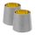 Set 2 Abajururi, E14, Gri/Auriu, Navaris, 53996.22.40