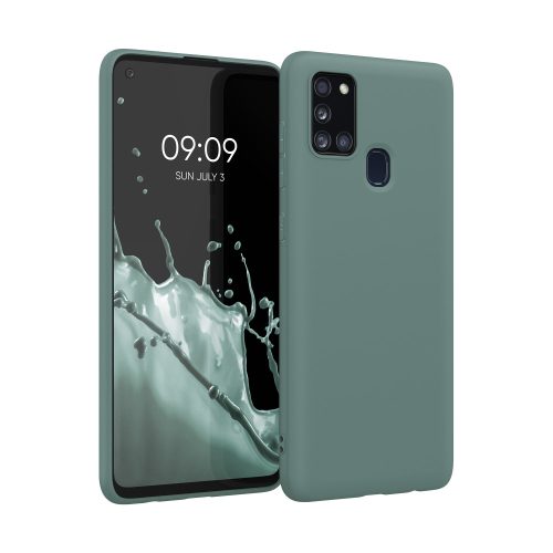 Husa Samsung Galaxy A21s, Silicon, Verde, 52494.171