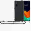 Husa OPPO Find X2 Neo, Silicon, Transparent/Negru, 57266.01