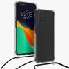Husa OPPO Find X3 Lite, Silicon, Transparent/Negru, 57264.01