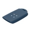 Husa Cheie Auto pentru Renault 4 Butoane - Smart Key, Kwmobile, Albastru, Silicon, 48035.202