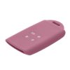 Husa Cheie Auto pentru Renault 4 Butoane - Smart Key, Kwmobile, Roz, Silicon, 48035.167