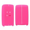 Husa Cheie Auto pentru Renault 4 Butoane - Smart Key, Kwmobile, Roz, Silicon, 54806.22