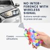 Husa Cheie Auto pentru Renault 4 Butoane - Smart Key, Kwmobile, Multicolor, Piele ecologica, 44637.57