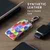 Husa Cheie Auto pentru Renault 4 Butoane - Smart Key, Kwmobile, Multicolor, Piele ecologica, 44637.57