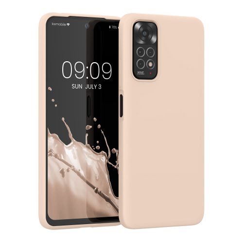 Husa Xiaomi Redmi Note 11/Redmi Note 11s, Silicon, Crem, 57372.225