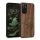 Husa Xiaomi Redmi Note 11/Redmi Note 11s, Lemn, Maro, 57386.01