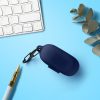 Husa pentru casti JBL Live Free NC, Kwmobile, Albastru, Silicon, 55889.17