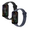 Set 2 Curele pentru Xiaomi Redmi Smart Band Pro, Kwmobile, Negru/Albastru, Silicon, 57425.01