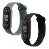Set 2 Curele pentru Xiaomi Mi Smart Band 6/Mi Band 6/Mi Band 5, Kwmobile, Negru/Verde, Silicon, 57428.04