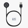 Cablu de incarcare USB pentru Suunto Peak 9, Kwmobile, Negru, Plastic, 57419.01