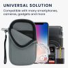 Husa Universala Kwmobile marime S - 4,5 inch, Neopren, Gri, 46188.1.155