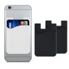 Set 3 Huse card bancar pentru telefon, Kwmobile, Negru/Alb, Silicon, 49594.07