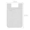 Set 3 Huse card bancar pentru telefon, Kwmobile, Negru/Alb, Silicon, 49594.07