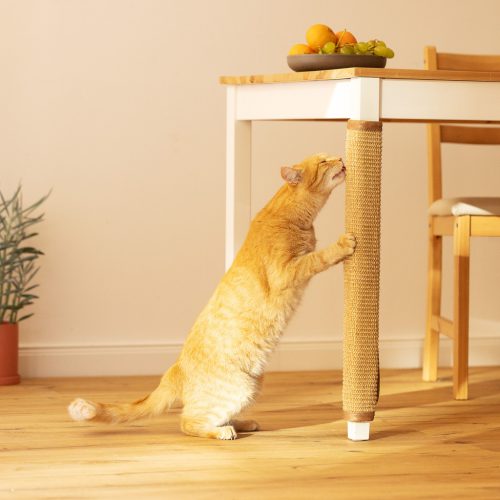 Protector picioare masa pentru pisici Navaris, 60x25 cm, sisal, montare usoara, 57466.01