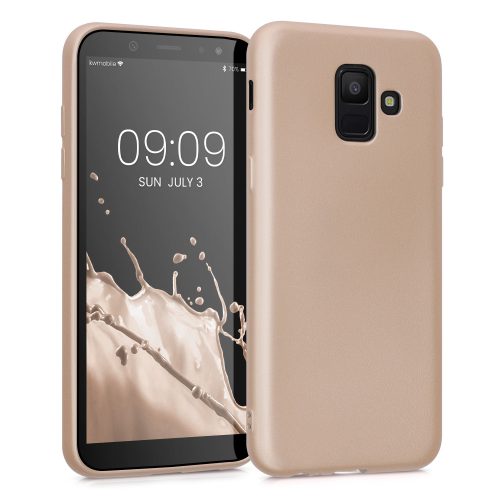 Husa Samsung Galaxy A6 (2018), Silicon, Auriu, 46374.66