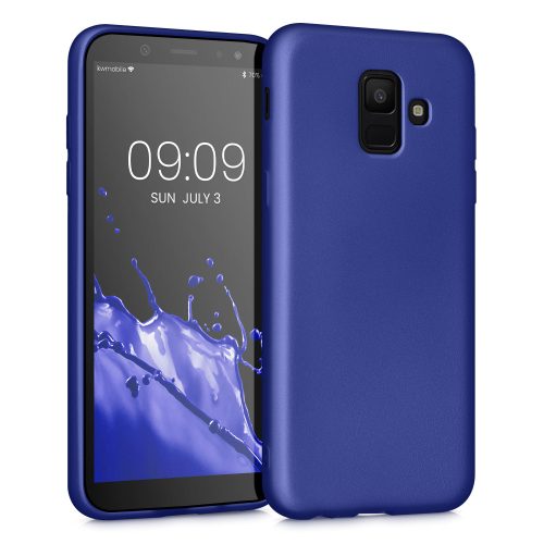 Husa Samsung Galaxy A6 (2018), Silicon, Albastru, 46374.64