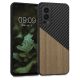 Husa OnePlus Nord 2 5G, Lemn, Maro/Negru, 57498.01
