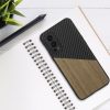 Husa OnePlus Nord 2 5G, Lemn, Maro/Negru, 57498.01