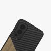 Husa OnePlus Nord 2 5G, Lemn, Maro/Negru, 57498.01
