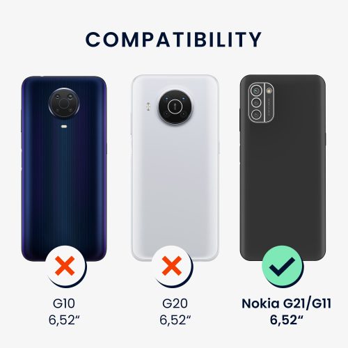 Husa Nokia G21/G11, Silicon, Negru, 57530.01