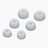 Set 6 Varfuri de schimb pentru casti Jabra Elite 75t/Elite 65t/Active, Kwmobile, Alb, Silicon, 56868.02