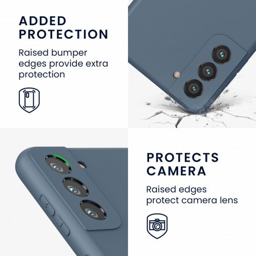 Husa Samsung Galaxy S21, Silicon, Albastru, 56681.202