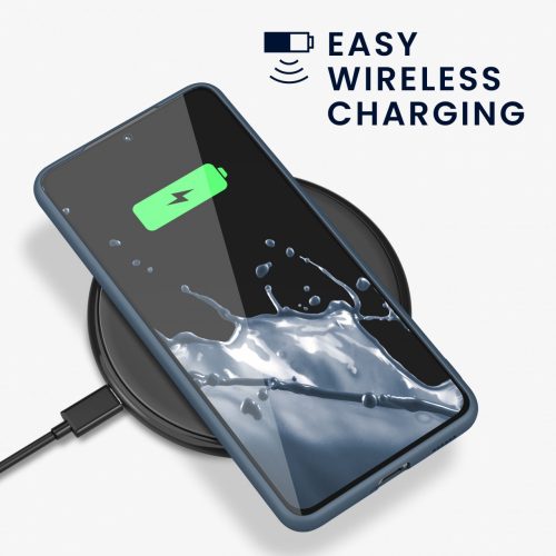 Husa Samsung Galaxy S21, Silicon, Albastru, 56681.202