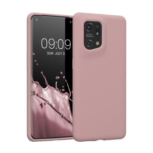 Husa OPPO Find X5, Silicon, Roz, 57629.193