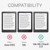 Husa pentru Kobo Glo HD/Touch 2.0, Kwmobile, Gri, Textil, 43008.22