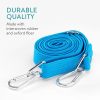 Set 6 Corzi elastice plate reglabile Navaris, cu carabiniere pentru camping, 57645.02