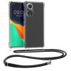 Husa Huawei nova 9, Silicon, Transparent/Negru, 57665.01