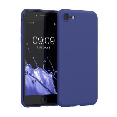 Husa Apple iPhone 8/iPhone 7/iPhone SE 2, Silicon, Albastru, 49979.234