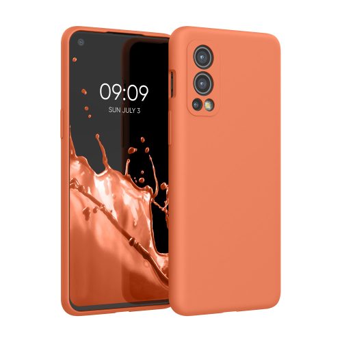 Husa OnePlus Nord 2 5G, Silicon, Portocaliu, 56070.203