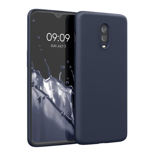 Husa OnePlus 6T, Silicon, Albastru, 55347.53