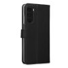 Husa Motorola Moto G200 5G, Piele ecologica, Negru, 57757.01