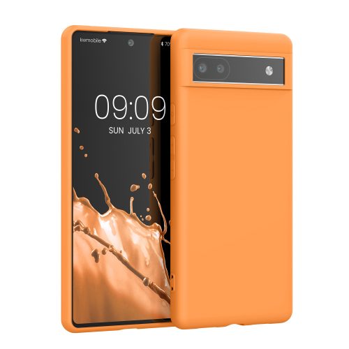 Husa Google Pixel 6a, Silicon, Portocaliu, 57799.150
