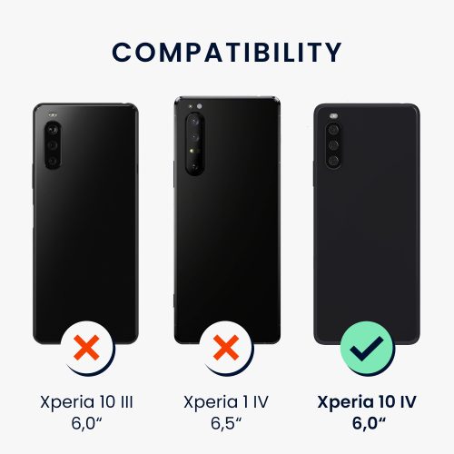 Husa Sony Xperia 10 IV, Silicon, Negru, 57800.01