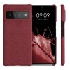 Husa Google Pixel 6 Pro, Textil, Rosu, 57796.76