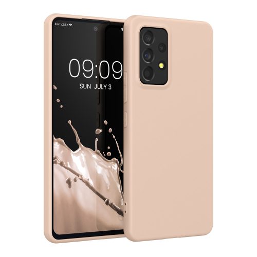 Husa Samsung Galaxy A53 5G, Silicon, Crem, 57808.225
