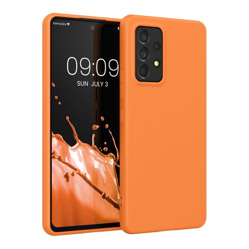 Husa Samsung Galaxy A53 5G, Silicon, Portocaliu, 57808.150