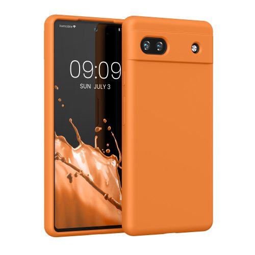 Husa Google Pixel 6a, Silicon, Portocaliu, 57815.150