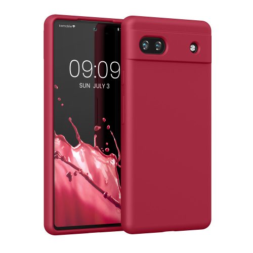 Husa Google Pixel 6a, Silicon, Rosu, 57815.229