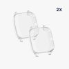 Set 2 Huse pentru Garmin Venu Sq/Venu Sq Music, Kwmobile, Transparent, Silicon, 57775.02