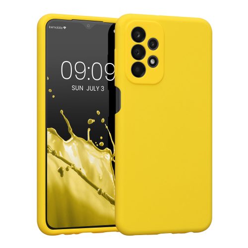 Husa Samsung Galaxy A23, Silicon, Galben, 57829.165