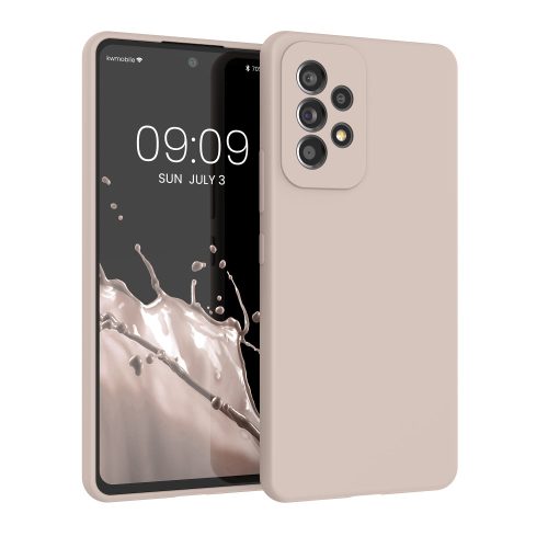Husa Samsung Galaxy A53 5G, Silicon, Crem, 57835.225