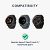 Cablu de incarcare USB pentru Garmin Venu 2 Plus/Fenix 7/Vivomove Sport, Kwmobile, Negru, Plastic, 57777.01