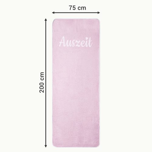Prosop pentru sezlong Homelevel, 75 x 200 cm, Roz, Bumbac / Poliester, 55649.03.10
