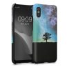 Husa Xiaomi Redmi 9A/Redmi 9AT, Piele ecologica, Multicolor, 57837.01